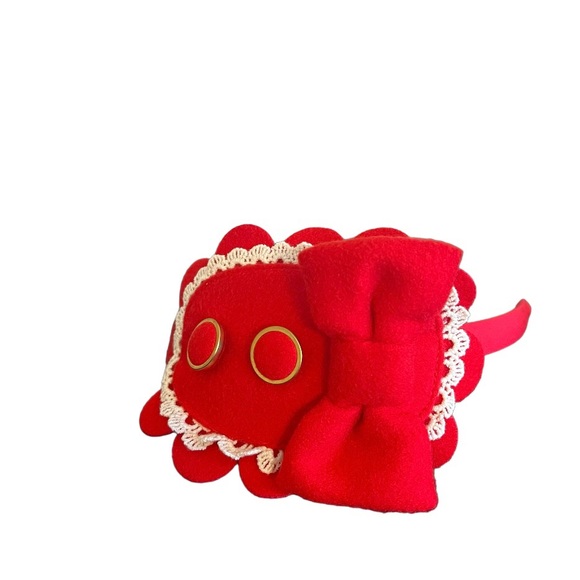 Pettigirl Red Headband Valentines Christmas Holiday Party Accessory Ages 4+ - Picture 6 of 6